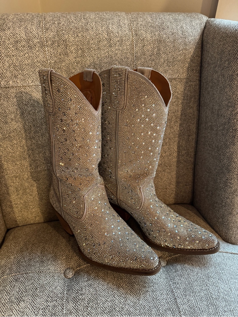 DINGO Rhinestone Embellished Western Boots